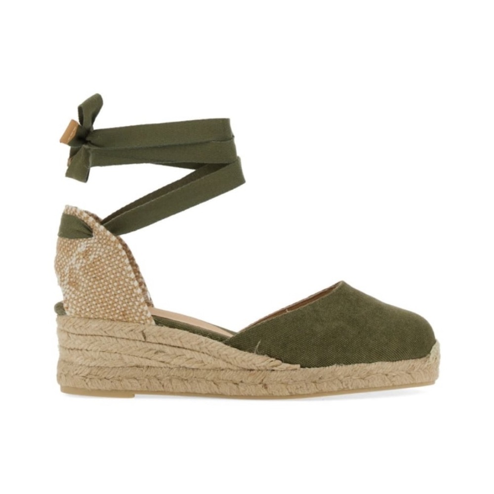 Castaner canvas ankle tie espadrilles